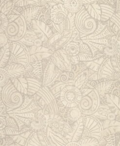 L'Oasis Wallpaper in Pearl Grey