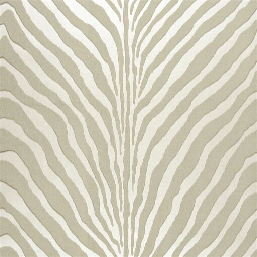 Ralph Lauren Zebra Wallpaper in Pearl Grey