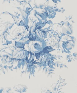Francoise Bouquet Wallpaper in Porcelain