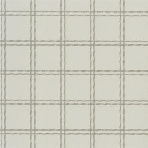 Shipley Windowpane Wallpaper in Stone