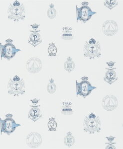 Rowthorne Crest Wallpaper in Navy