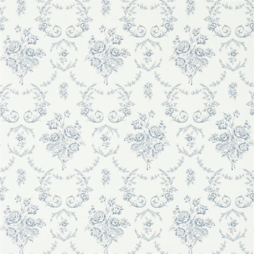 Saratoga Toile Wallpaper in Iris by Ralph Lauren