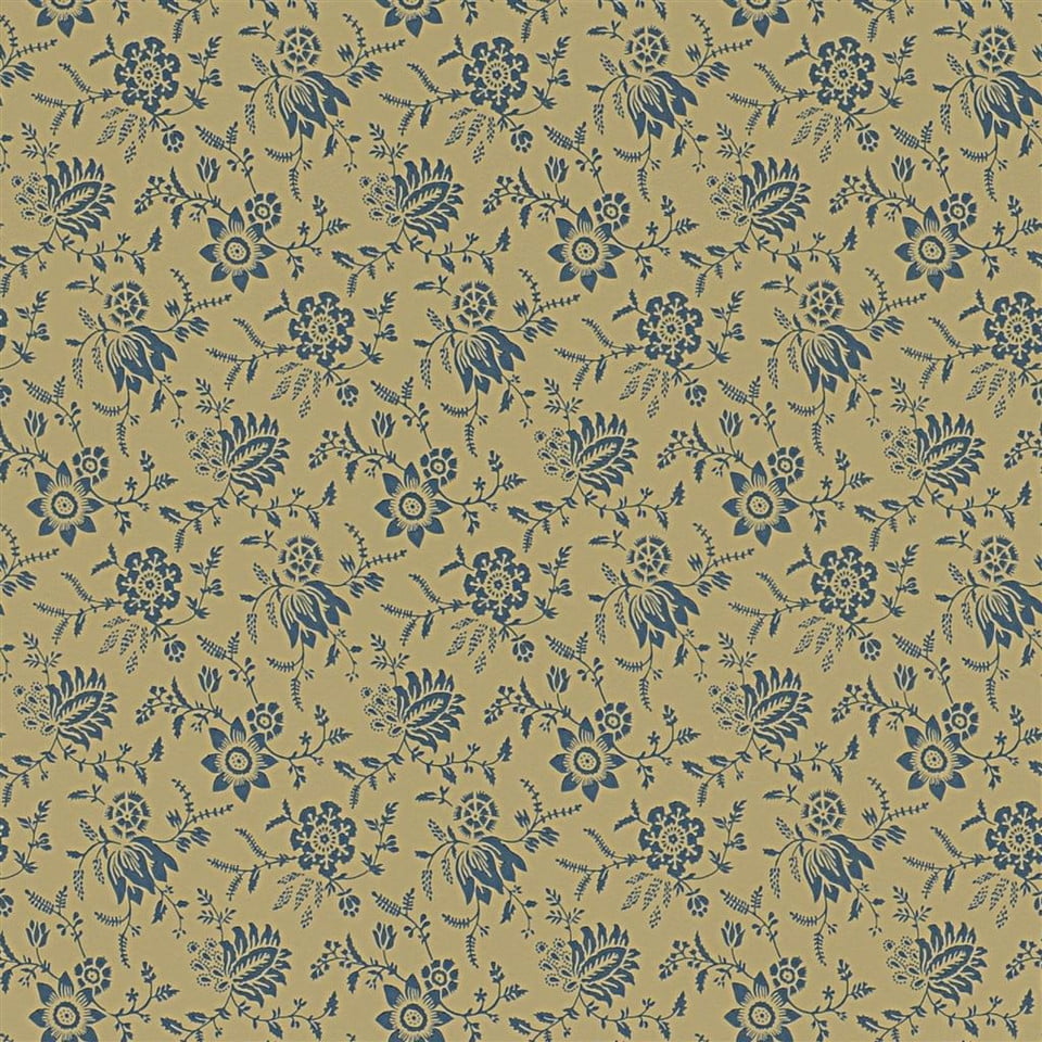 Scrimshaw Floral Wallpaper in Twine