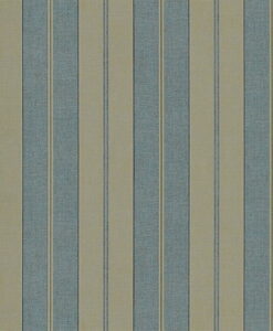 Seaworthy Stripe Wallpaper in Vintage Blue by Ralph Lauren