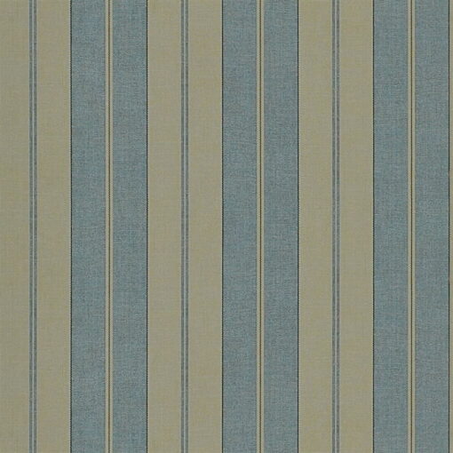 Seaworthy Stripe Wallpaper in Vintage Blue by Ralph Lauren