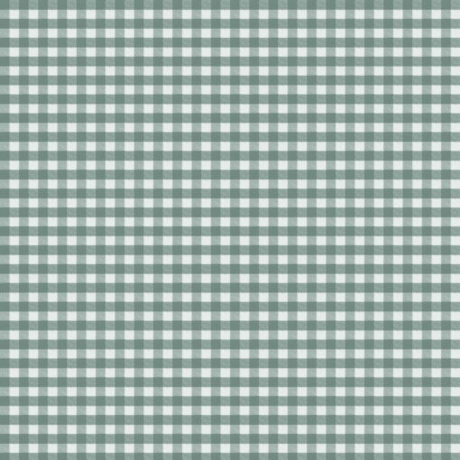 Jack Wallpaper by Lorenzo Castillo in Green with Gingham checks