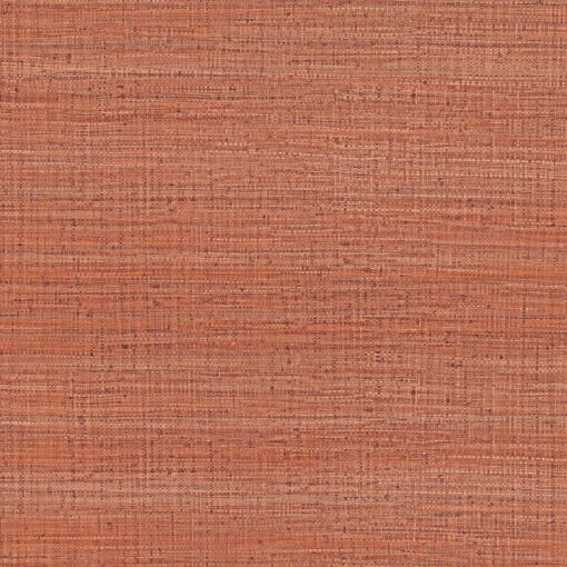 Ayllon Wallpaper by Lorenzo Castillo - Dark Orange Grasscloth Wallpaper