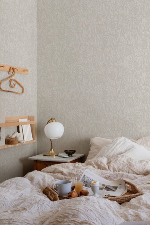 Olof wallpaper by Sandberg in Sandstone