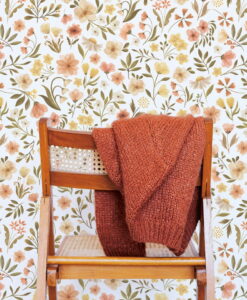 Vintage Flowers Wallpaper by LILIPINSO in Orange and Yellow