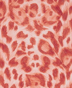 Felis Wallpaper in Red and Rose Gold by Clarke & Clarke
