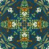 Emerald Forest Wallpaper in Midnight by Clarke and Clarke