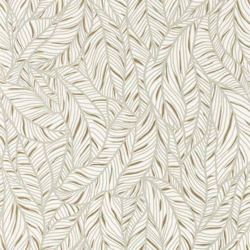 Selva Wallpaper in Linen and Champagne by Clarke & Clarke