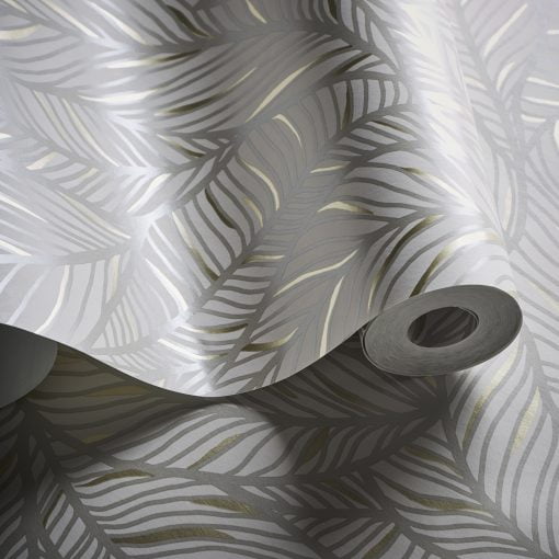 Selva Wallpaper in Linen and Champagne by Clarke & Clarke