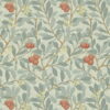 Arbutus Wallpaper in Blue and Pink