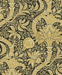 Indian Wallpaper by Morris & Co in Black and Gold