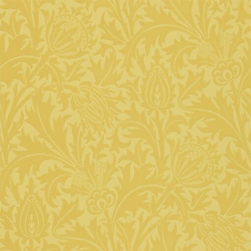 Thistle Wallpaper by Morris & Co in Gold