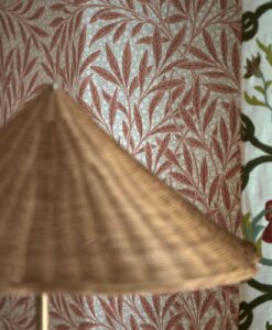 Emery's Willow Wallpaper by Morris & Co in Chrysanthemum Pink - Close Up