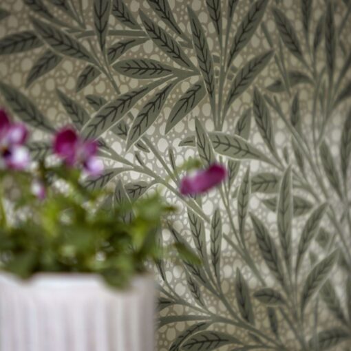 Emery's Willow Wallpaper by Morris & Co in Herball