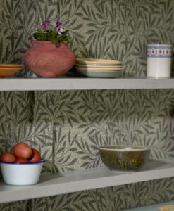 Emery's Willow Wallpaper by Morris & Co in Herball