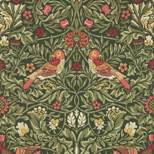 Bird Wallpaper by Morris & Co in Wooded Dell