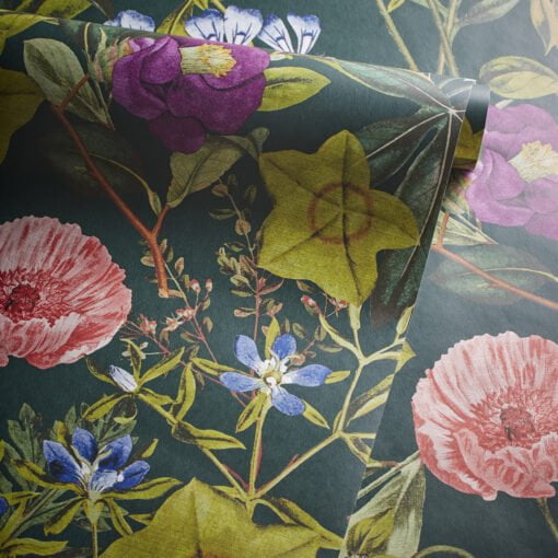 Passiflora Wallpaper W0143-02 by Clarke & Clarke in Emerald