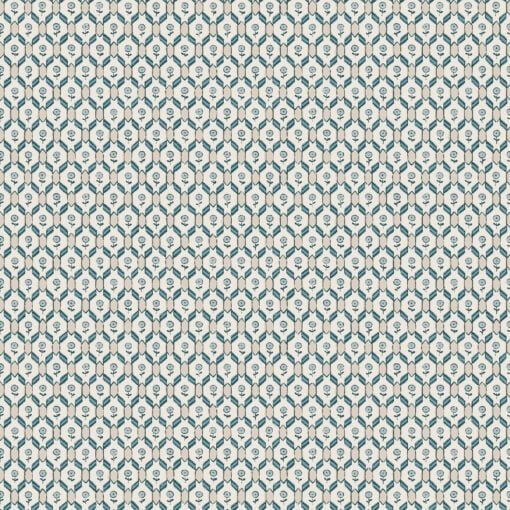 Hugo Wallpaper by Sandberg in Misty Blue