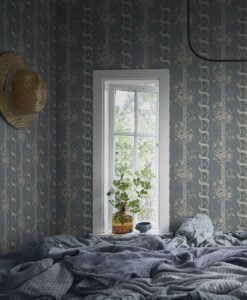 Alexandra Wallpaper by Sandberg in Misty Blue