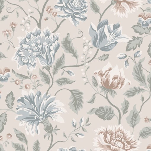 Anabelle Wallpaper by Sandberg in Clay