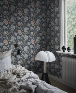 Anabelle Wallpaper by Sandberg in Classic Blue