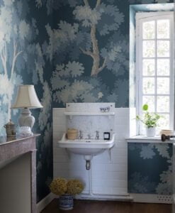 Raphael Wall Mural by Sandberg Wallpaper in Midnight Blue