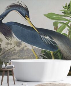 Blue Louisiana Bird Wallpaper Mural