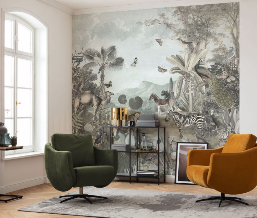 Exotic In The Tropical Jungle Wallpaper Mural