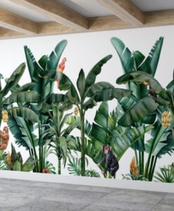 Banana Trees Tropical Wallpaper Mural