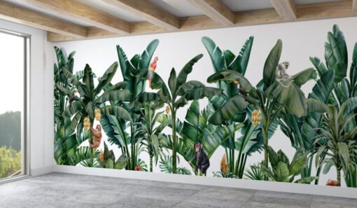 Banana Trees Tropical Wallpaper Mural