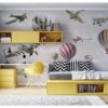 Hot Air Balloons and Planes Wallpaper Mural