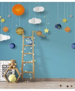 Stars Planets For Kids Wallpaper Mural