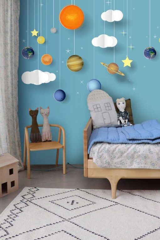 Stars Planets For Kids Wallpaper Mural