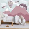 Purple Mountains And Planes Wallpaper Mural