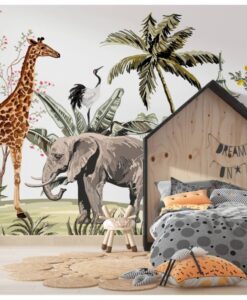 Kids Animals Amazon Nursery Wallpaper Mural