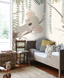 Cute Koala Kids Room Nursey Wallpaper Mural