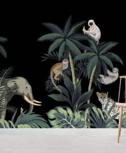 Wild Life Animals Forest Wallpaper Mural