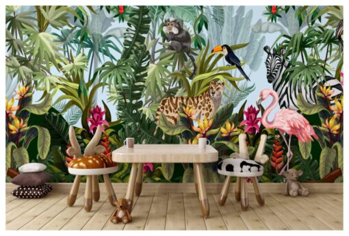 Wild Life Animals Tropical Wallpaper Mural