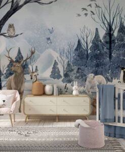 Winter Amazing Kids Nursery Wallpaper Mural