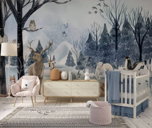 Winter Amazing Kids Nursery Wallpaper Mural