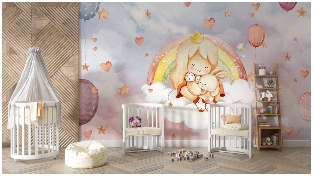 Dream Kids Colorful Nursery Wallpaper Mural