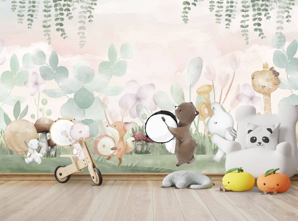 Animals Music Band Wallpaper Mural