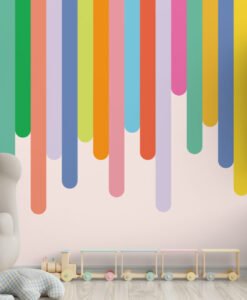 Colored Panels Wallpaper Mural