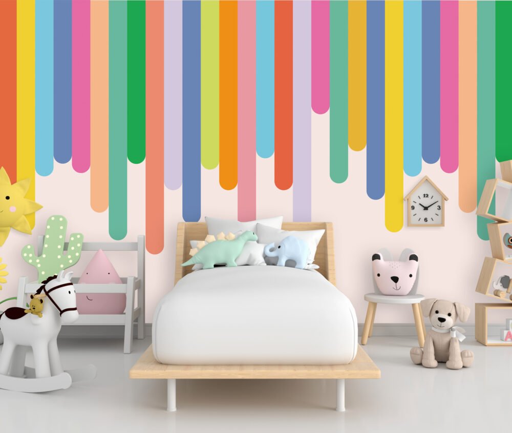 Colored Panels Wallpaper Mural