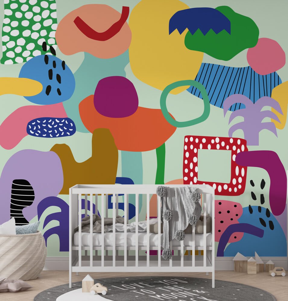 Fun Colorful Wallpaper Mural