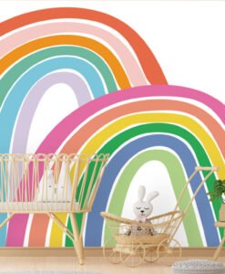 Fun Colors Rainbow Wallpaper Mural-